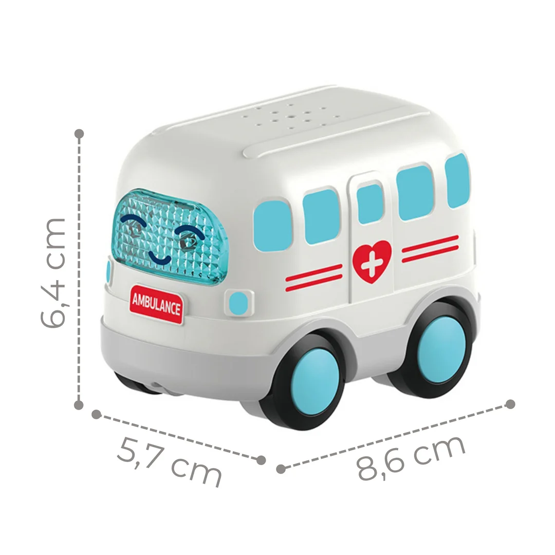 WOOPIE BABY Interaktywna Karetka Ambulans Samochodzik Dźwięk Światła