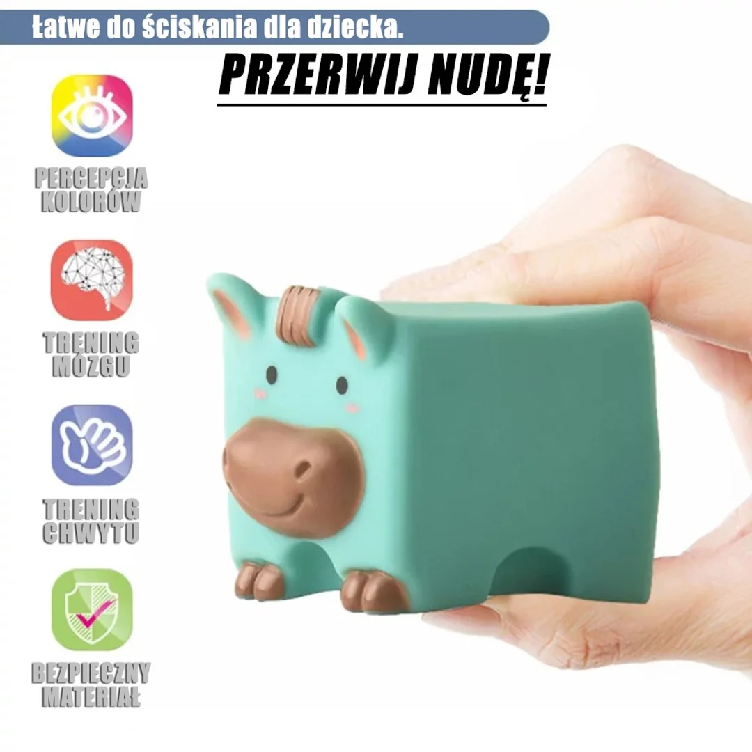 WOOPIE BABY Klocki Sensoryczne Układanka do Ściskania Dźwięk Nauka