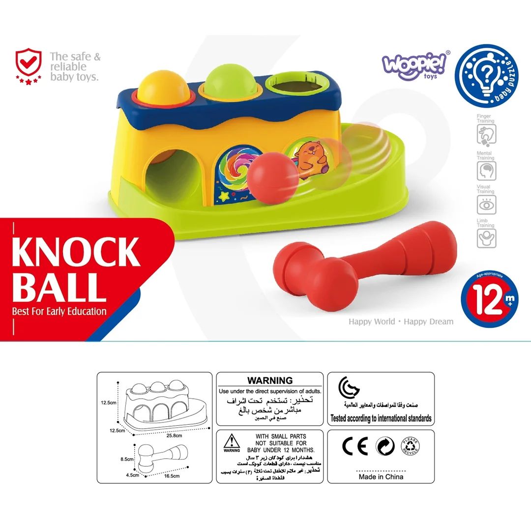 WOOPIE BABY Kolorowa Przebijanka Wbijanka z Młoteczkiem Montessori