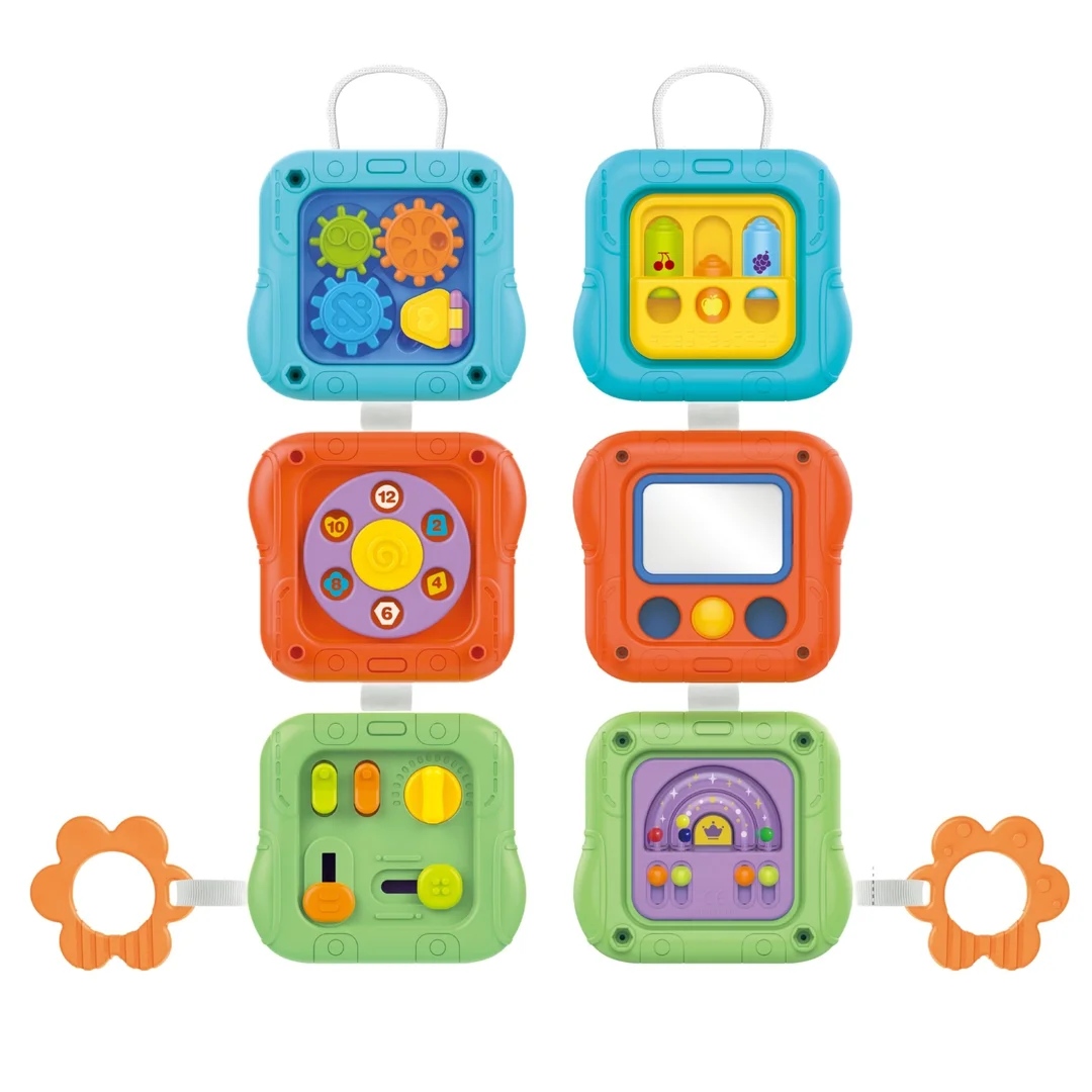 WOOPIE BABY Kostka Sensoryczna Manipulacyjna Edukacyjna Zabawka Interaktywna