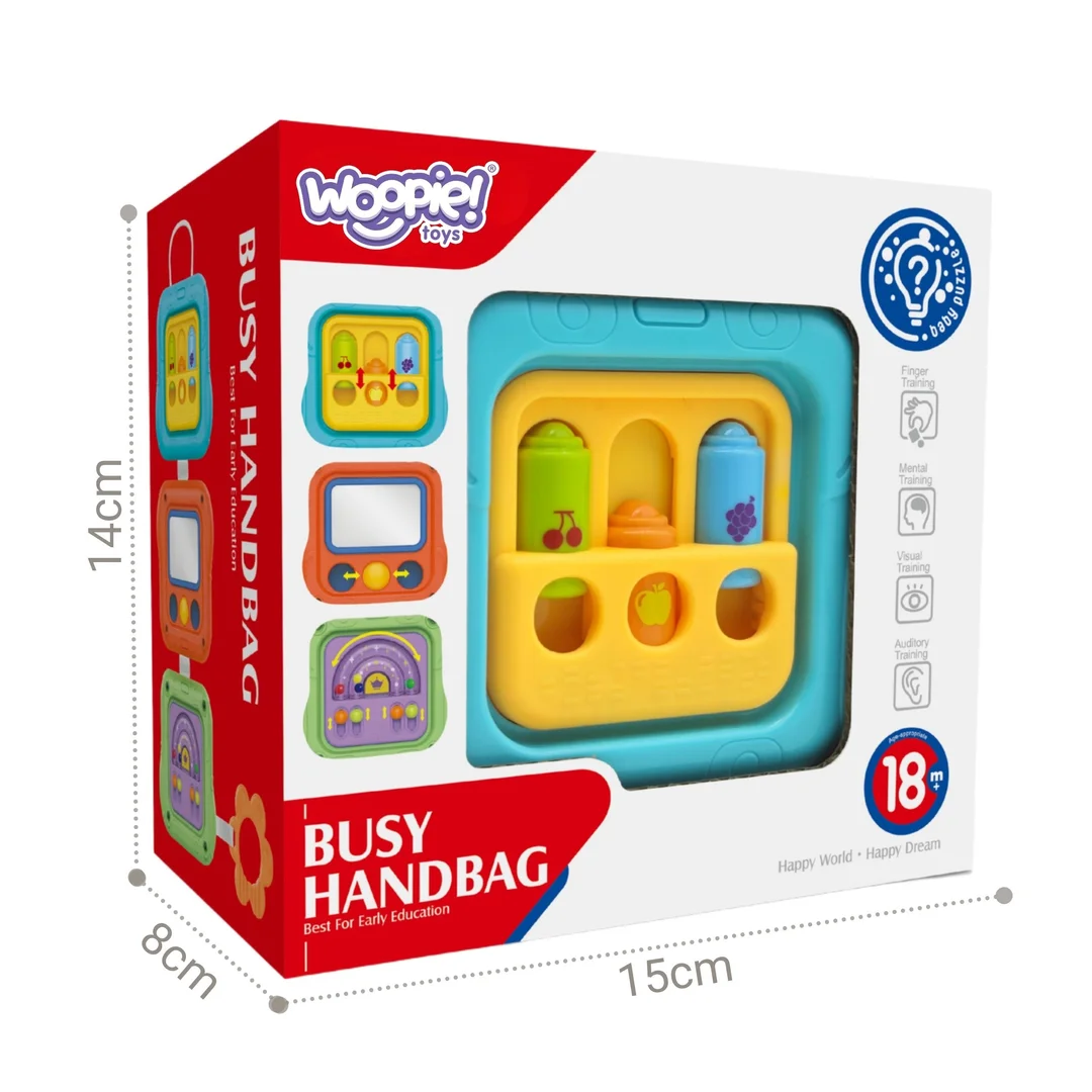 WOOPIE BABY Kostka Sensoryczna Manipulacyjna Edukacyjna Zabawka Interaktywna