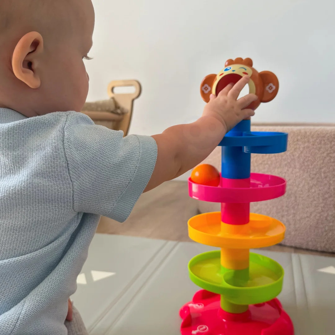 WOOPIE BABY Kulodrom Tor Kulkowy Zestaw Spirala Kulki