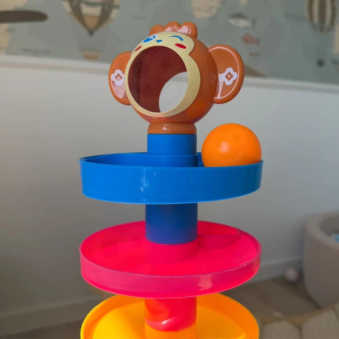 WOOPIE BABY Kulodrom Tor Kulkowy Zestaw Spirala Kulki