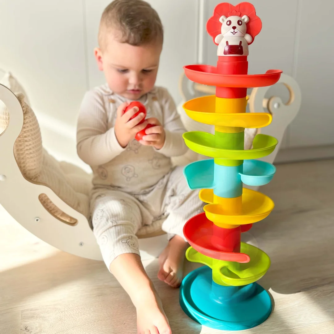 WOOPIE BABY Kulodrom Tor Kulkowy Zestaw Spirala Kulek