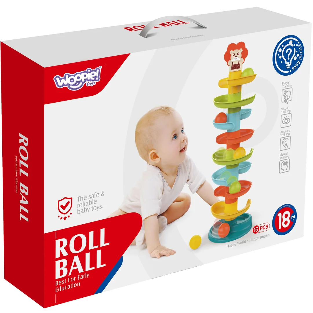 WOOPIE BABY Kulodrom Tor Kulkowy Zestaw Spirala Kulek