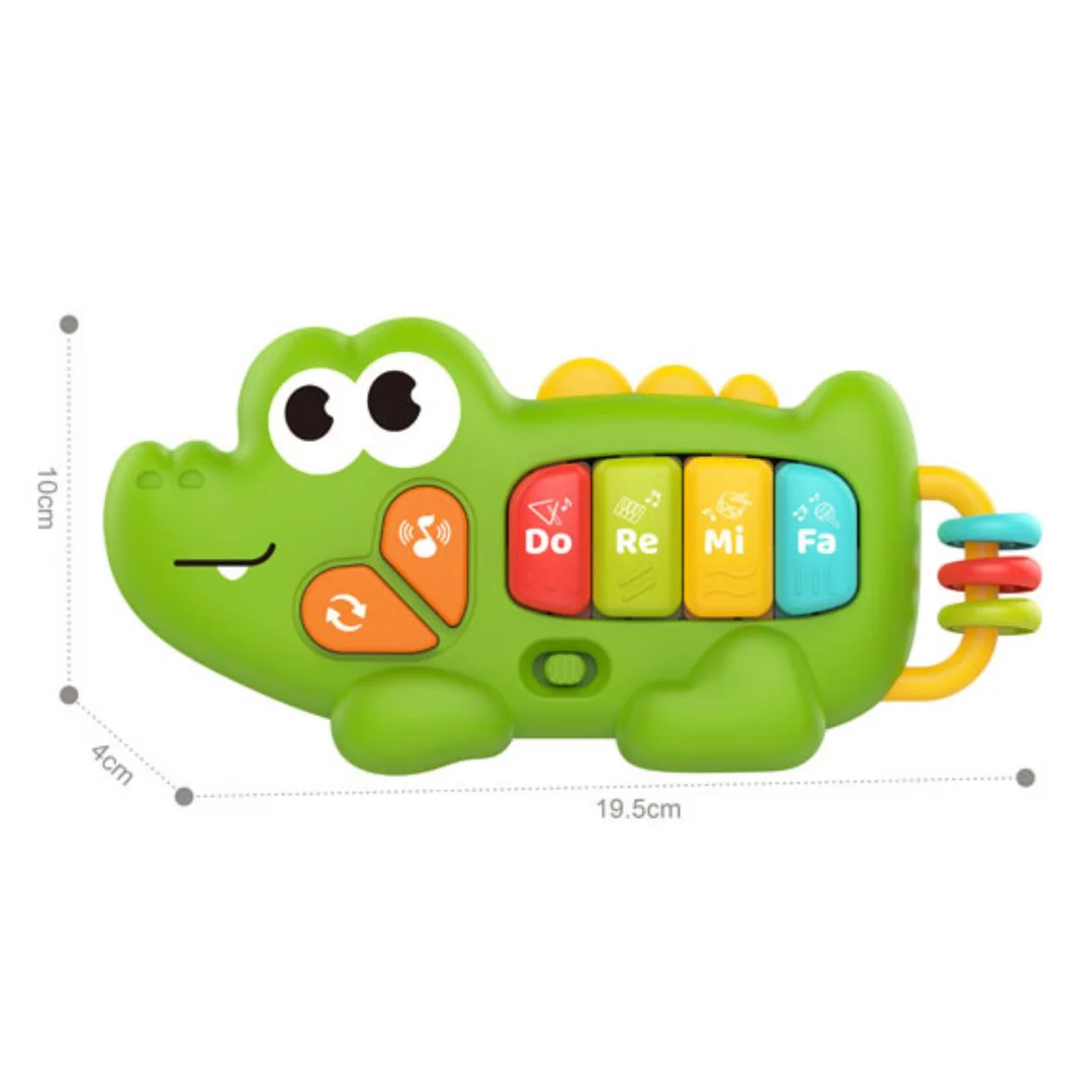 WOOPIE BABY Pianinko Interaktywne Krokodyl Organki Muzyczne Dźwięki