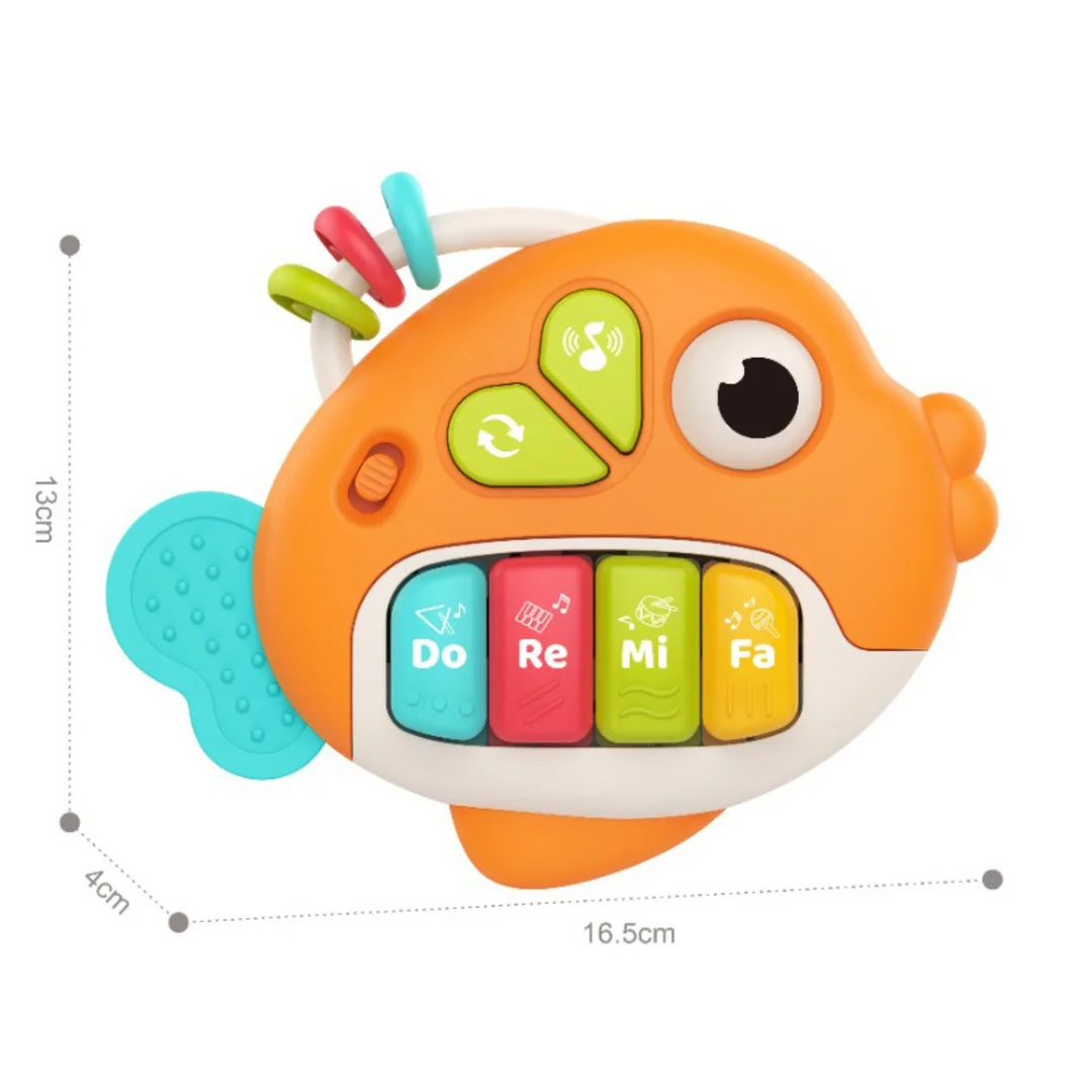 WOOPIE BABY Pianinko Interaktywne Rybka Organki Muzyczne Dźwięki