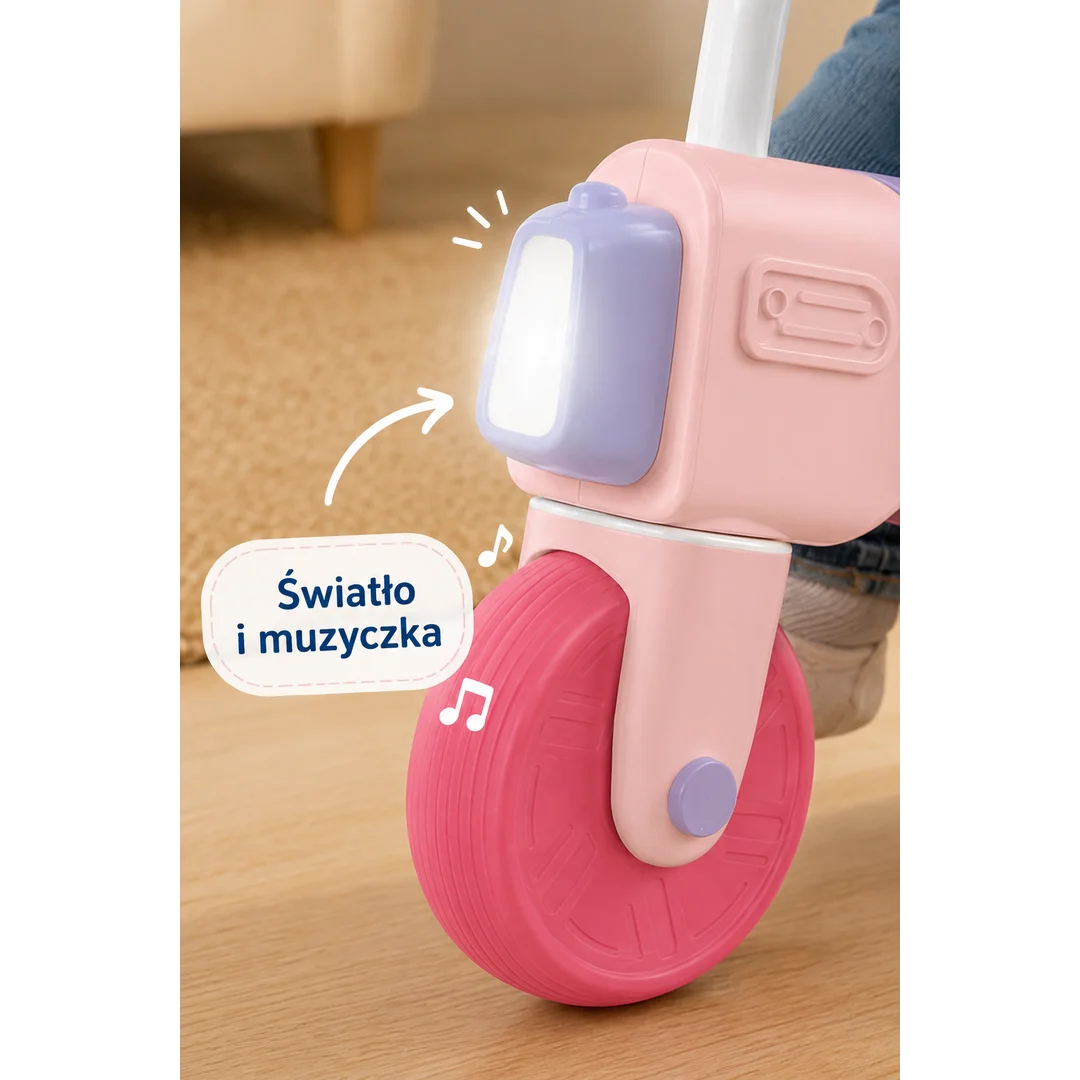 WOOPIE BABY Rowerek Biegowy Jeździk Różowy