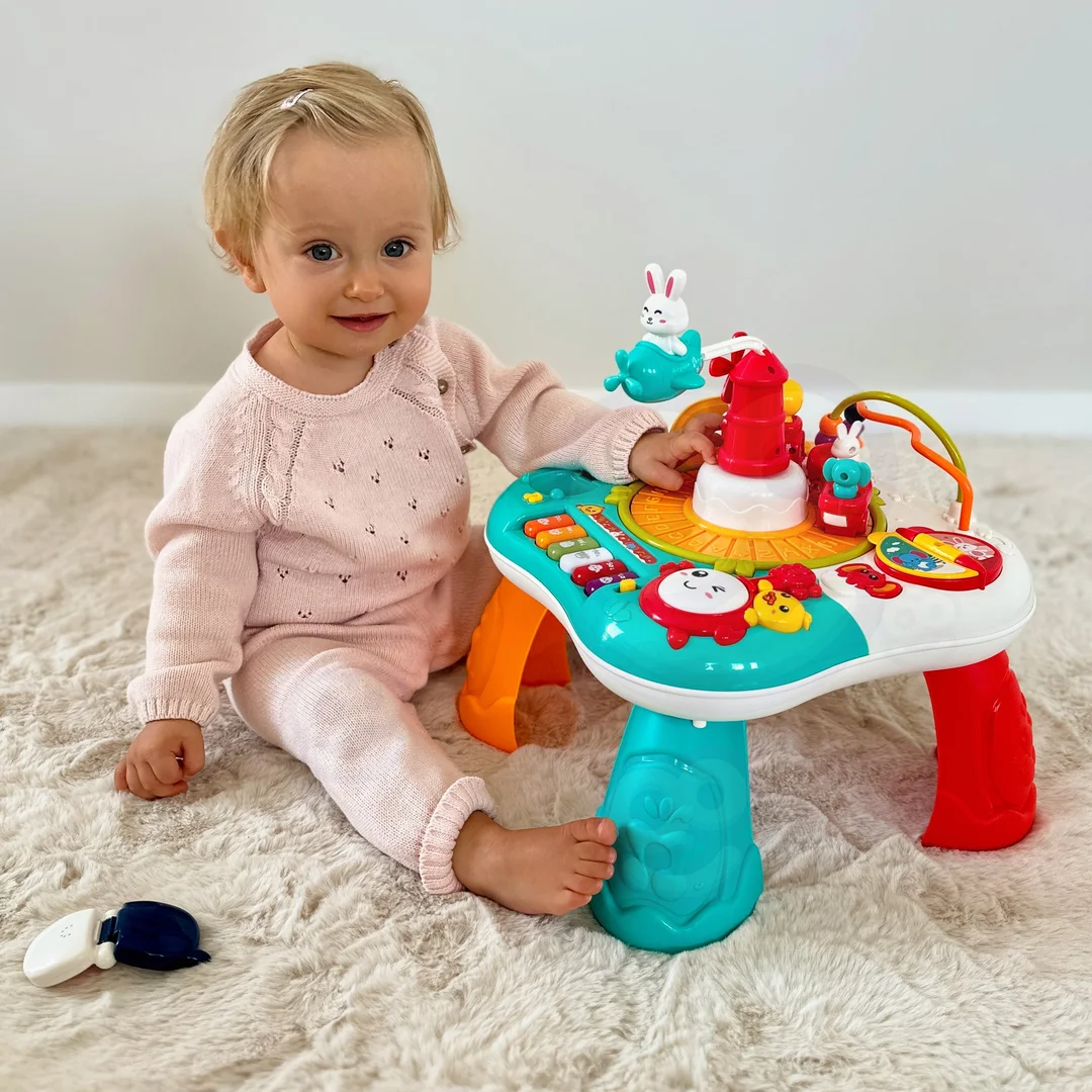 WOOPIE BABY Stolik Edukacyjny Interaktywny Pianinko Dźwięki