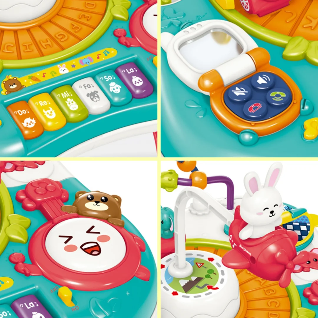 WOOPIE BABY Stolik Edukacyjny Interaktywny Pianinko Dźwięki