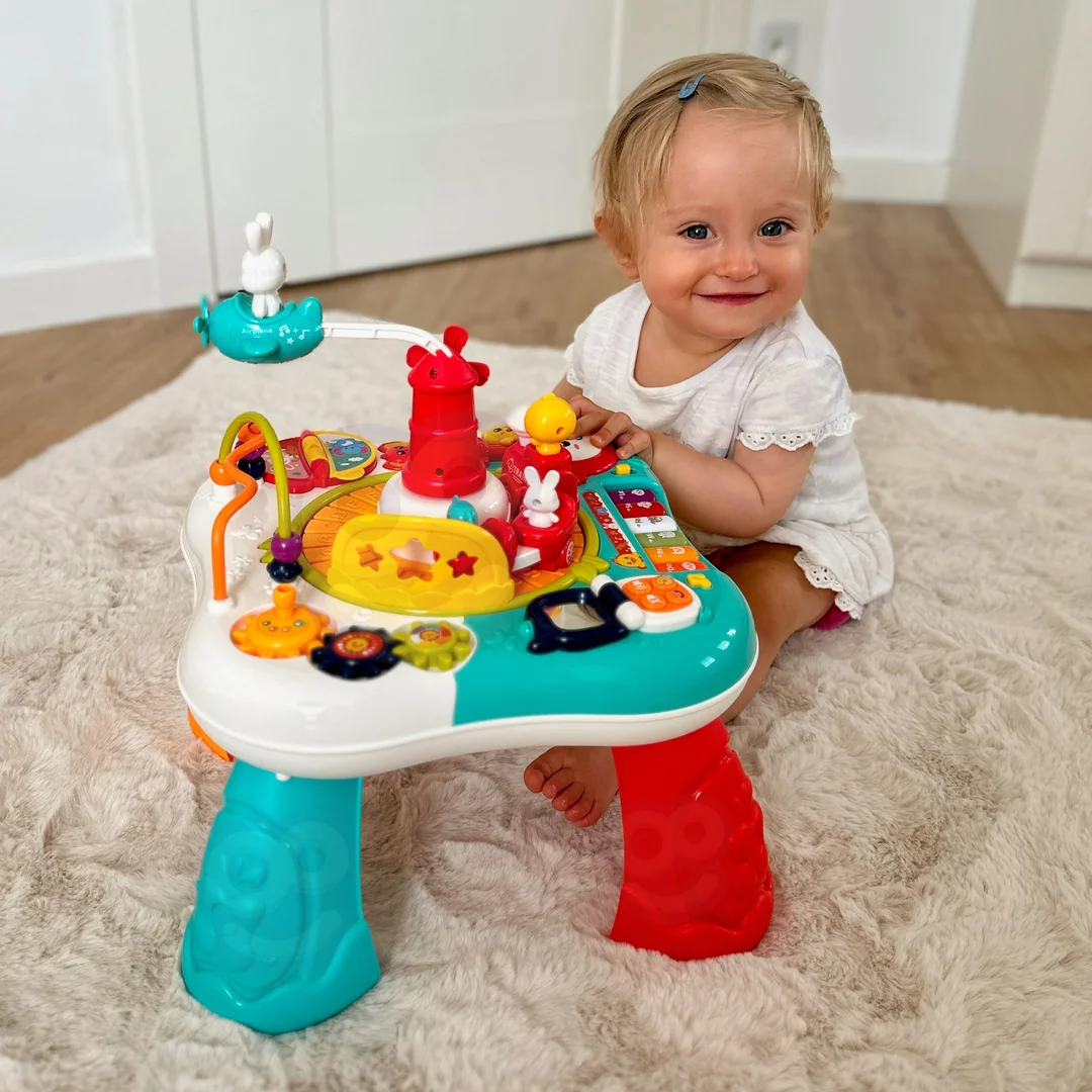 WOOPIE BABY Stolik Edukacyjny Interaktywny Pianinko Dźwięki