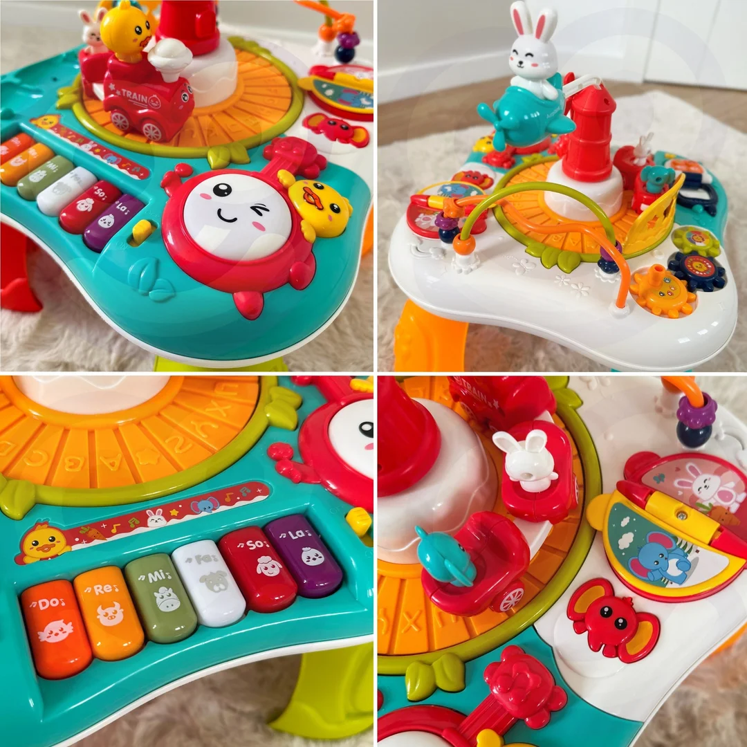 WOOPIE BABY Stolik Edukacyjny Interaktywny Pianinko Dźwięki