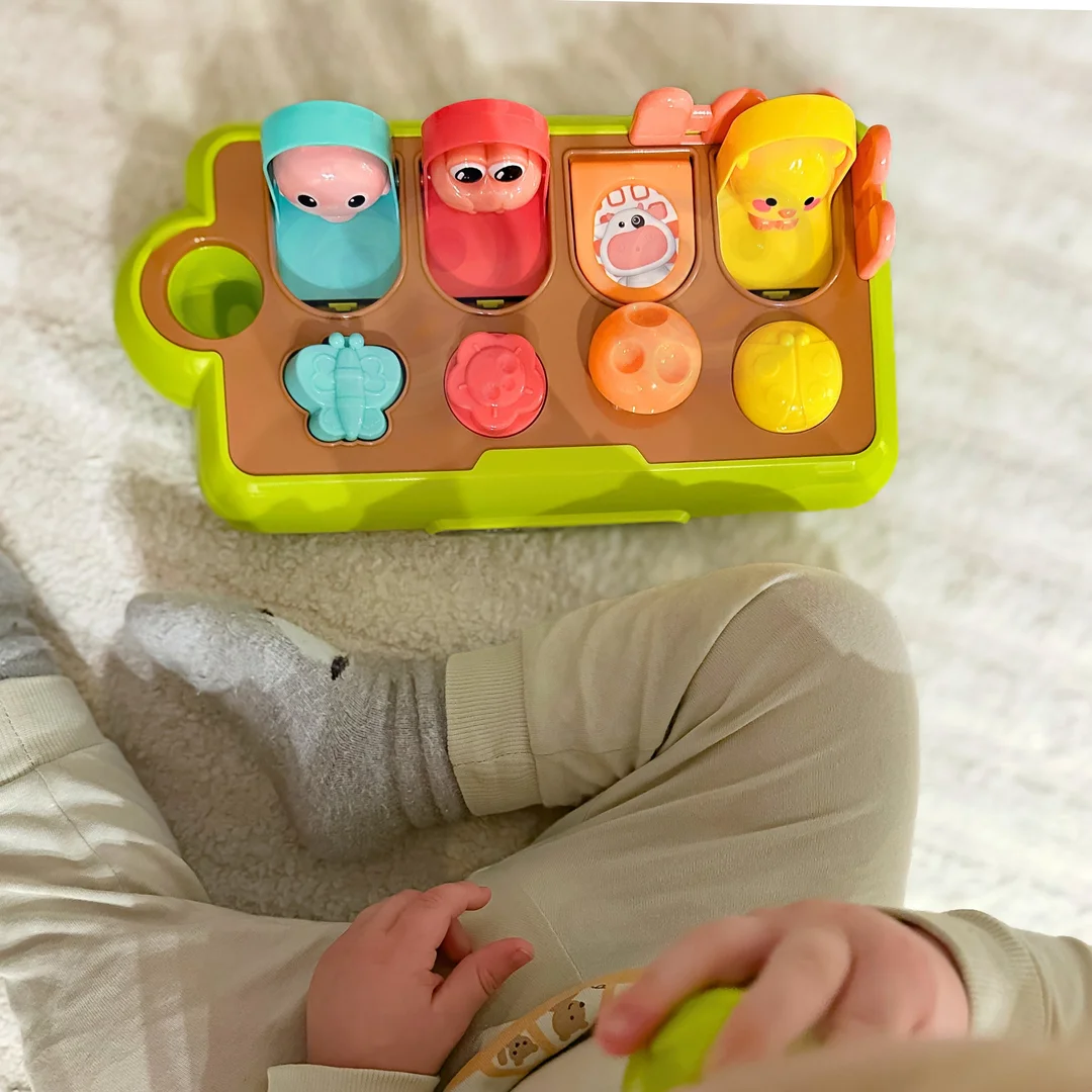 WOOPIE BABY Zabawka Edukacyjna Wyskakujące Zwierzątka Szczęśliwa Farma POP-UP