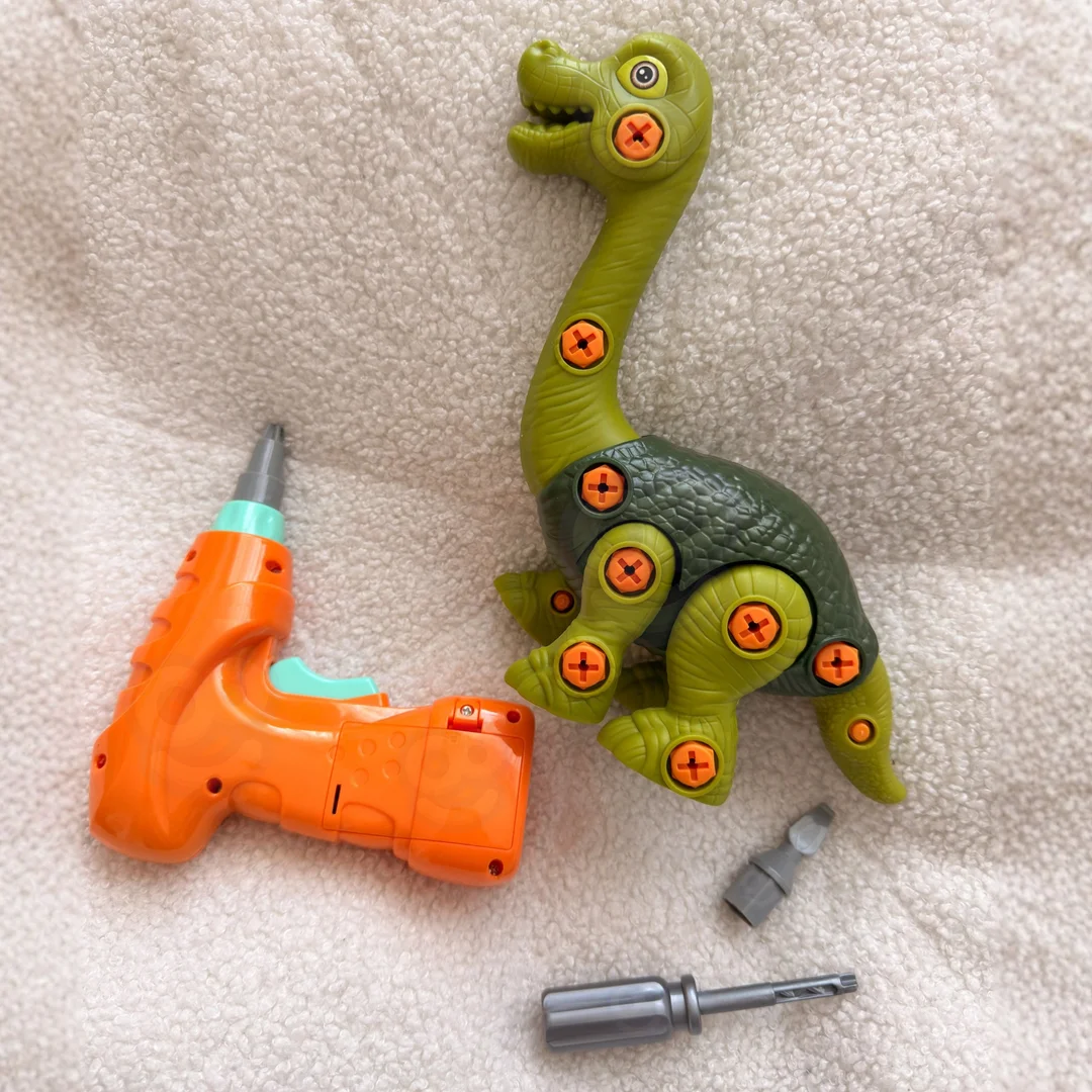 WOOPIE Dinozaur do Skręcania Zestaw Konstrukcyjny Wiertarka
