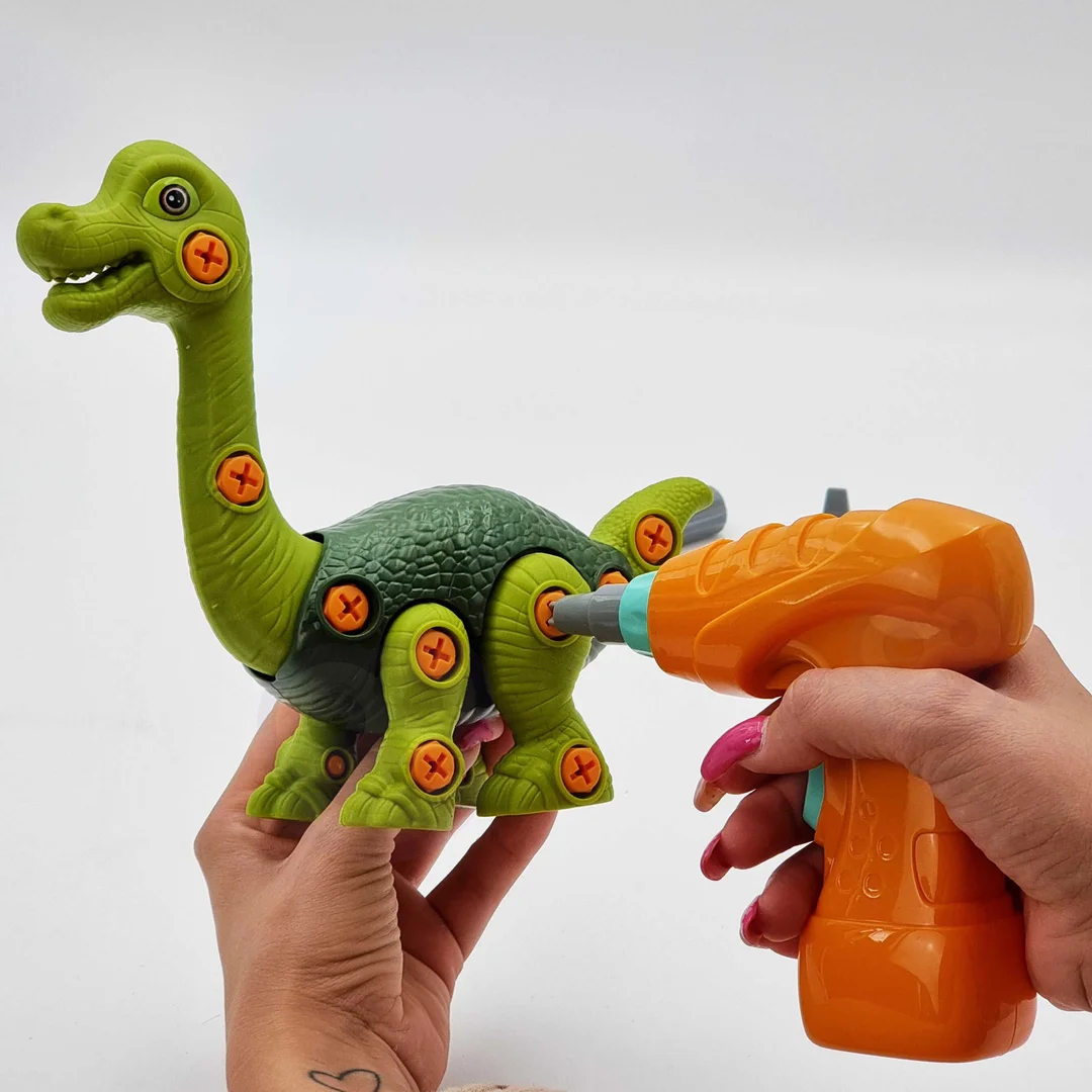 WOOPIE Dinozaur do Skręcania Zestaw Konstrukcyjny Wiertarka
