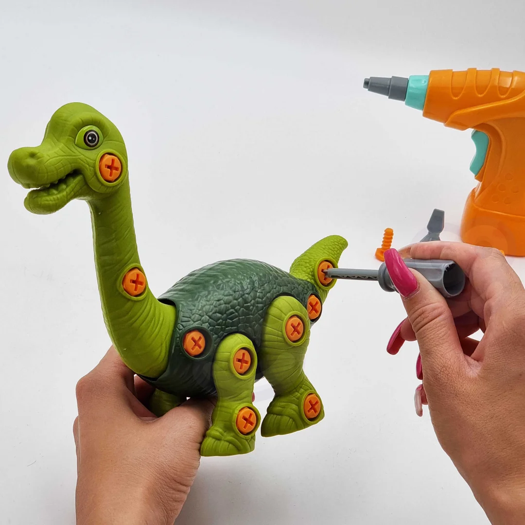 WOOPIE Dinozaur do Skręcania Zestaw Konstrukcyjny Wiertarka