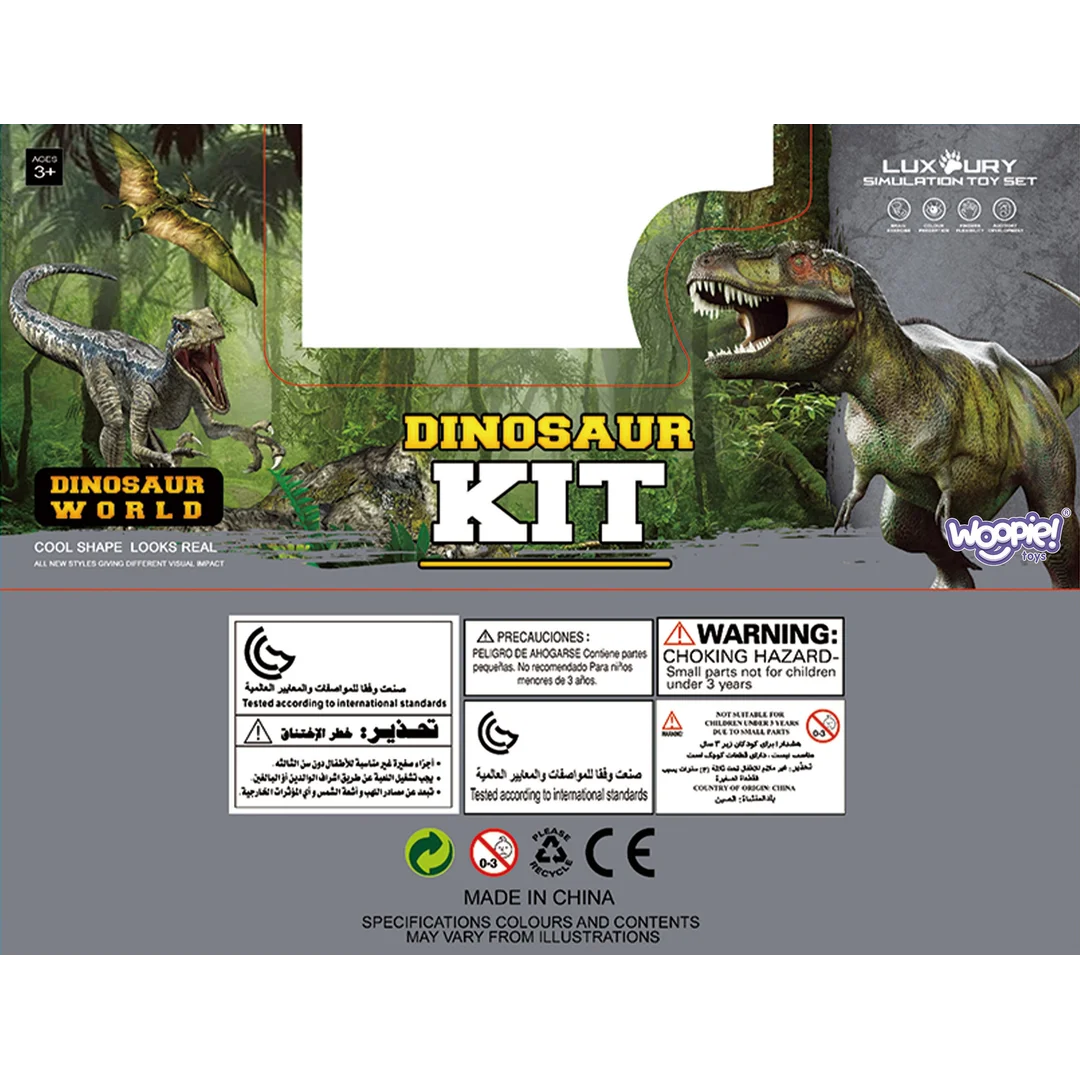 WOOPIE Duży Zestaw Figurki Dinozaury XXL Mata „Prehistoryczny Świat”