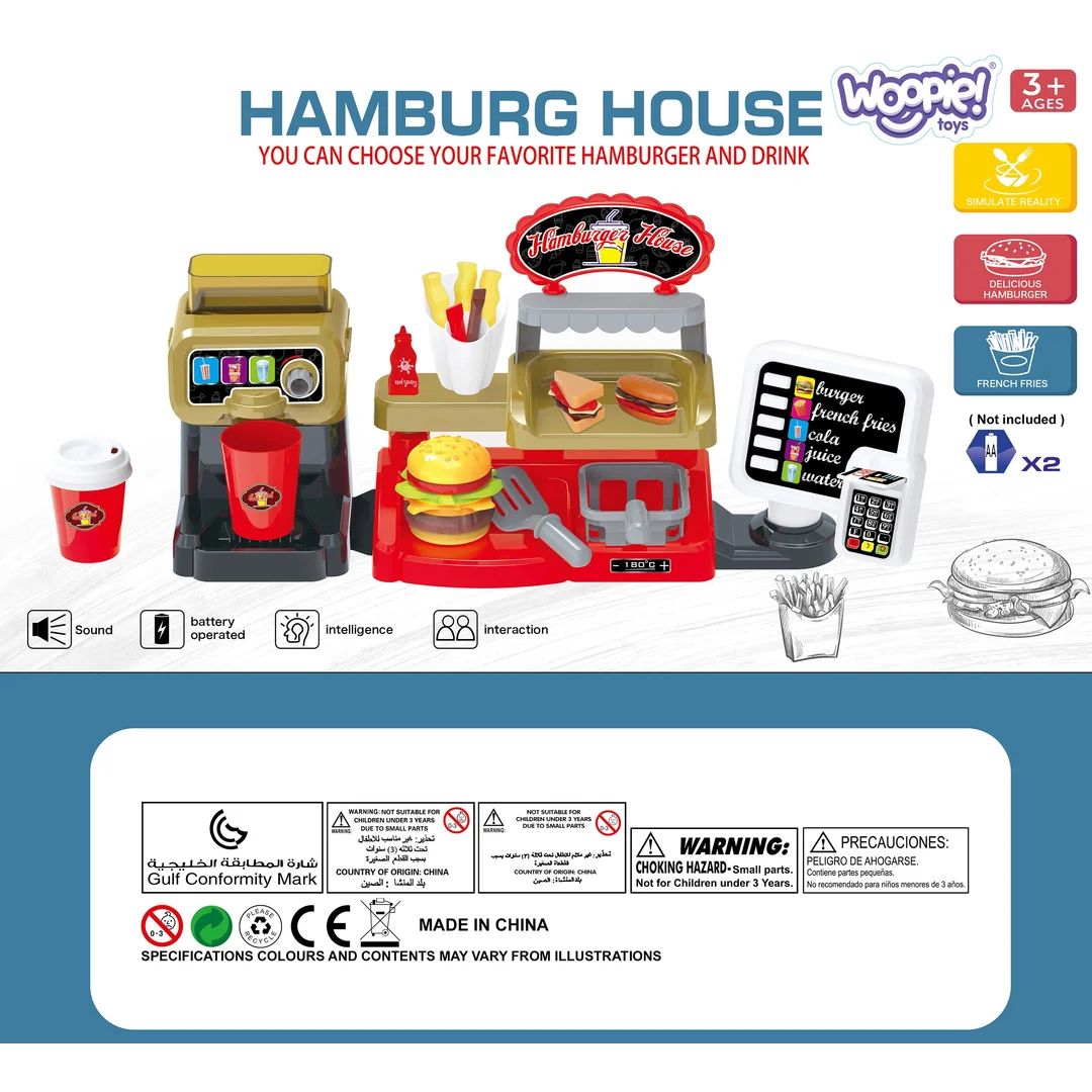 WOOPIE Fast Food XXL Sklep Restauracja Kasa Dystrybutor Napojów
