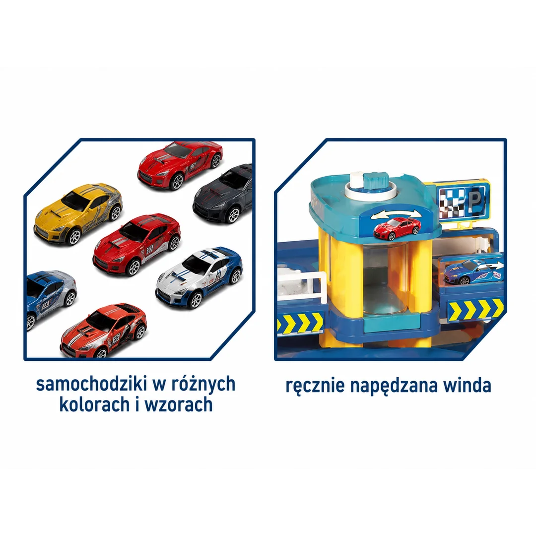 WOOPIE Garaż Wielopoziomowy Parking Winda Samochodziki