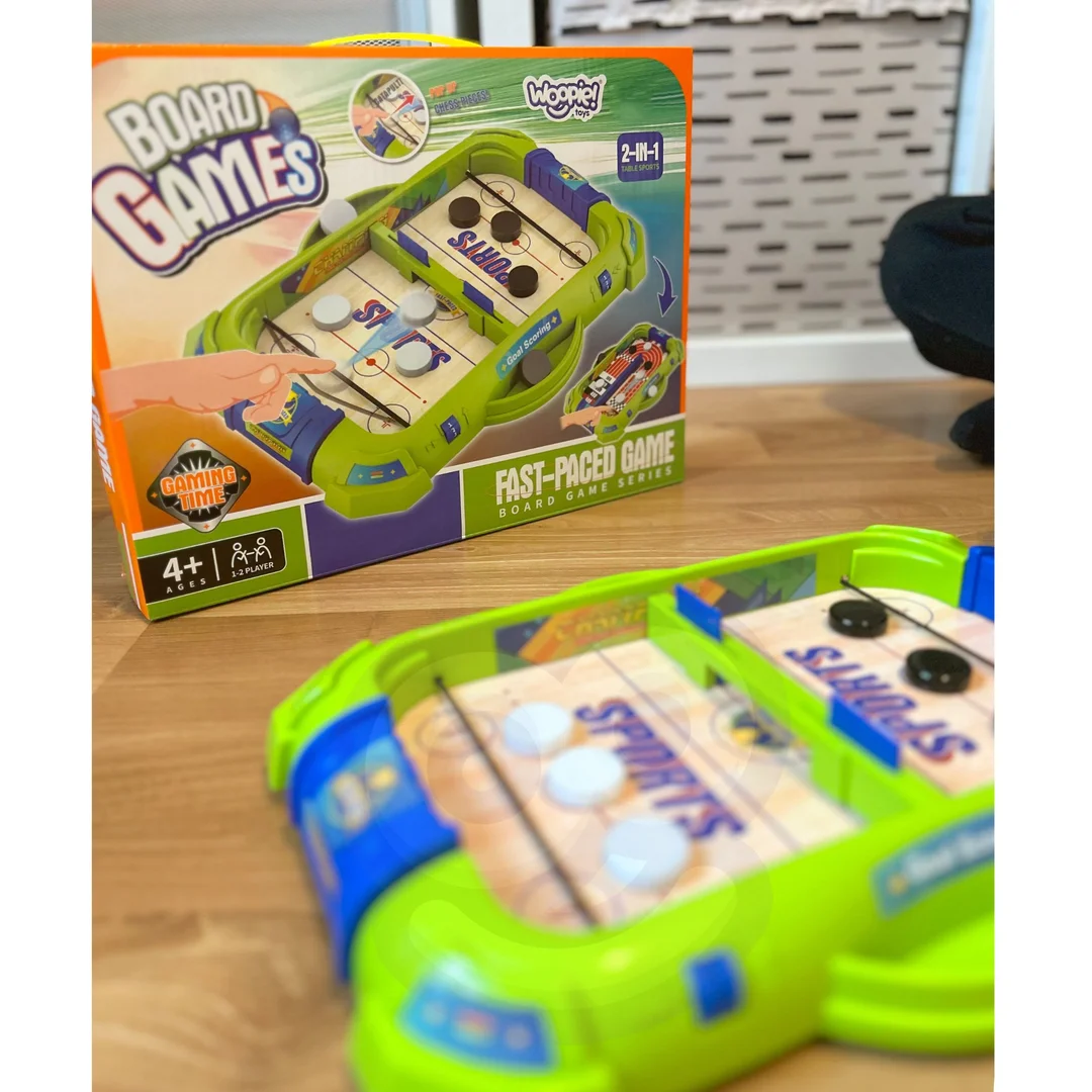 WOOPIE Gra Zręcznościowa Mini Hokej Wyścigi