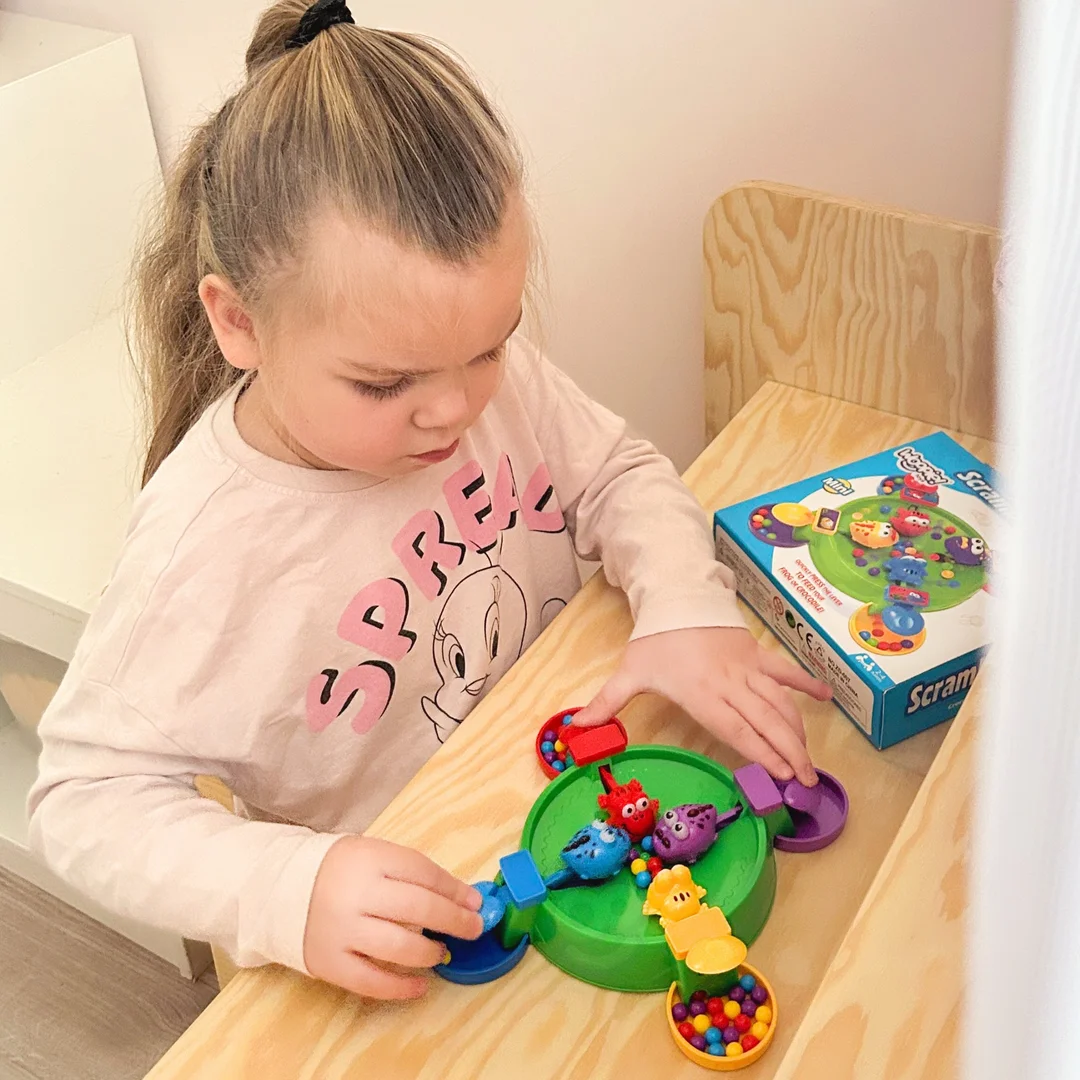 WOOPIE Gra Zręcznościowa Planszowa GŁODNE WESOŁE ŻABKI I KROKODYLKI