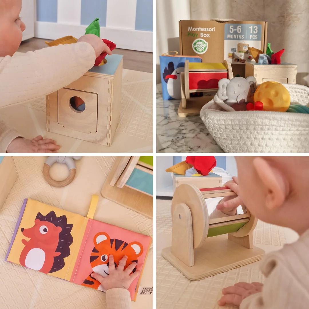 WOOPIE GREEN Box Pudełko XXL Montessori Edukacyjne Sensoryczne FSC
