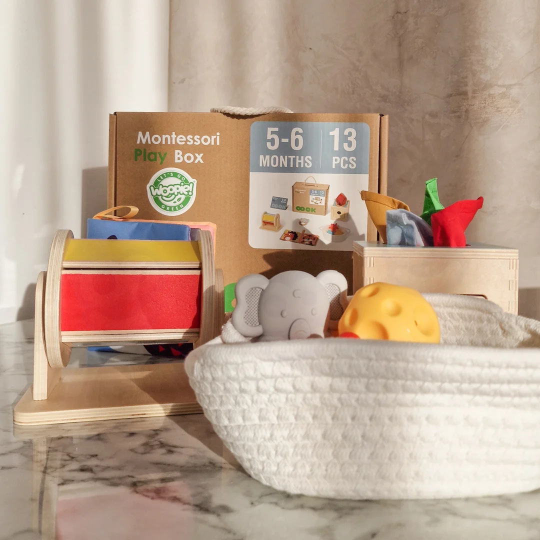 WOOPIE GREEN Box Pudełko XXL Montessori Edukacyjne Sensoryczne FSC
