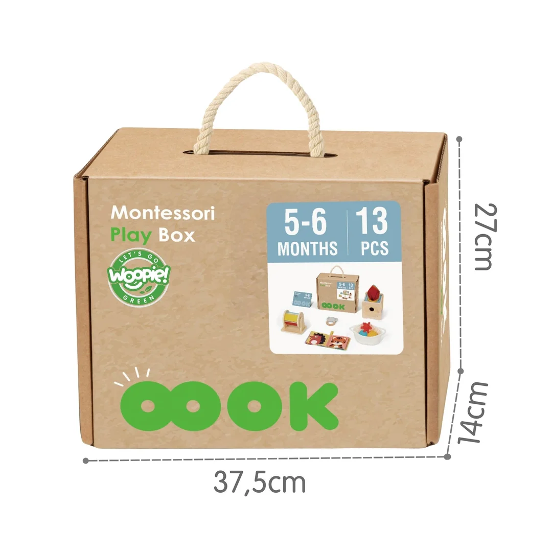 WOOPIE GREEN Box Pudełko XXL Montessori Edukacyjne Sensoryczne FSC