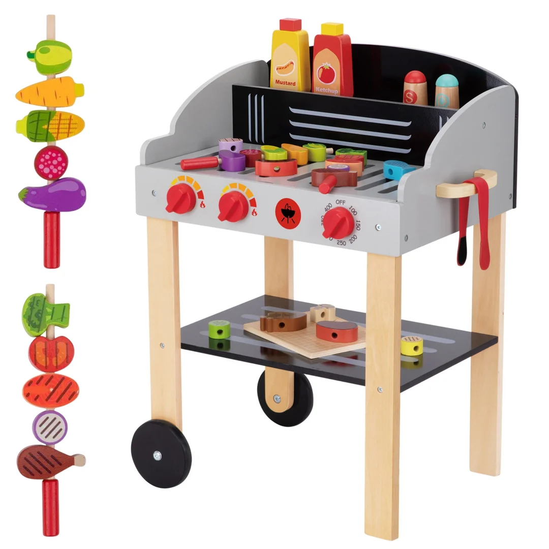 WOOPIE GREEN Grill Drewniany Szaszłyki Warzywa Akcesoria