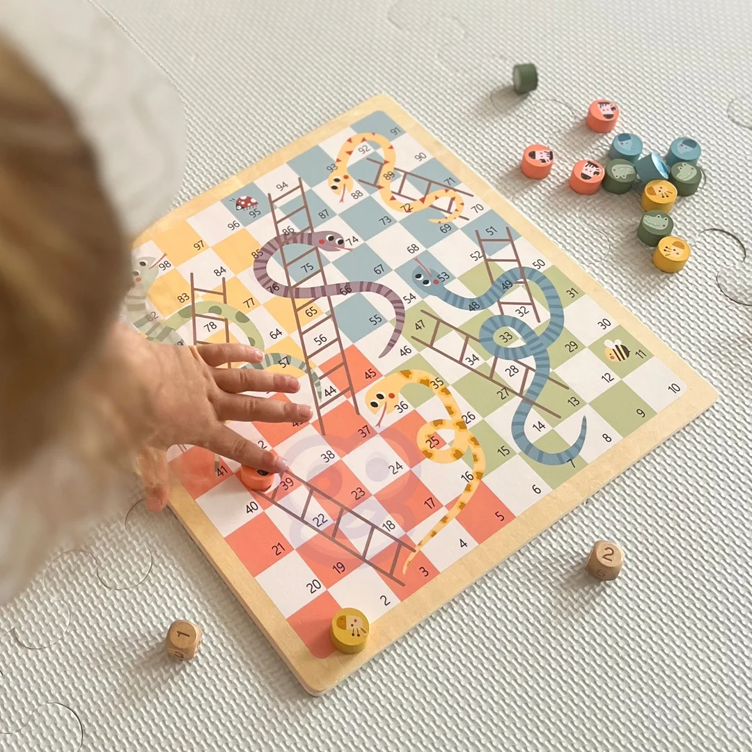 WOOPIE GREEN Gry Planszowe Ludo Chińczyk Węże i Drabiny