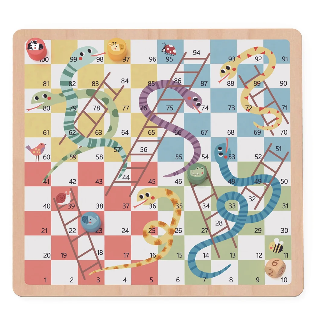 WOOPIE GREEN Gry Planszowe Ludo Chińczyk Węże i Drabiny