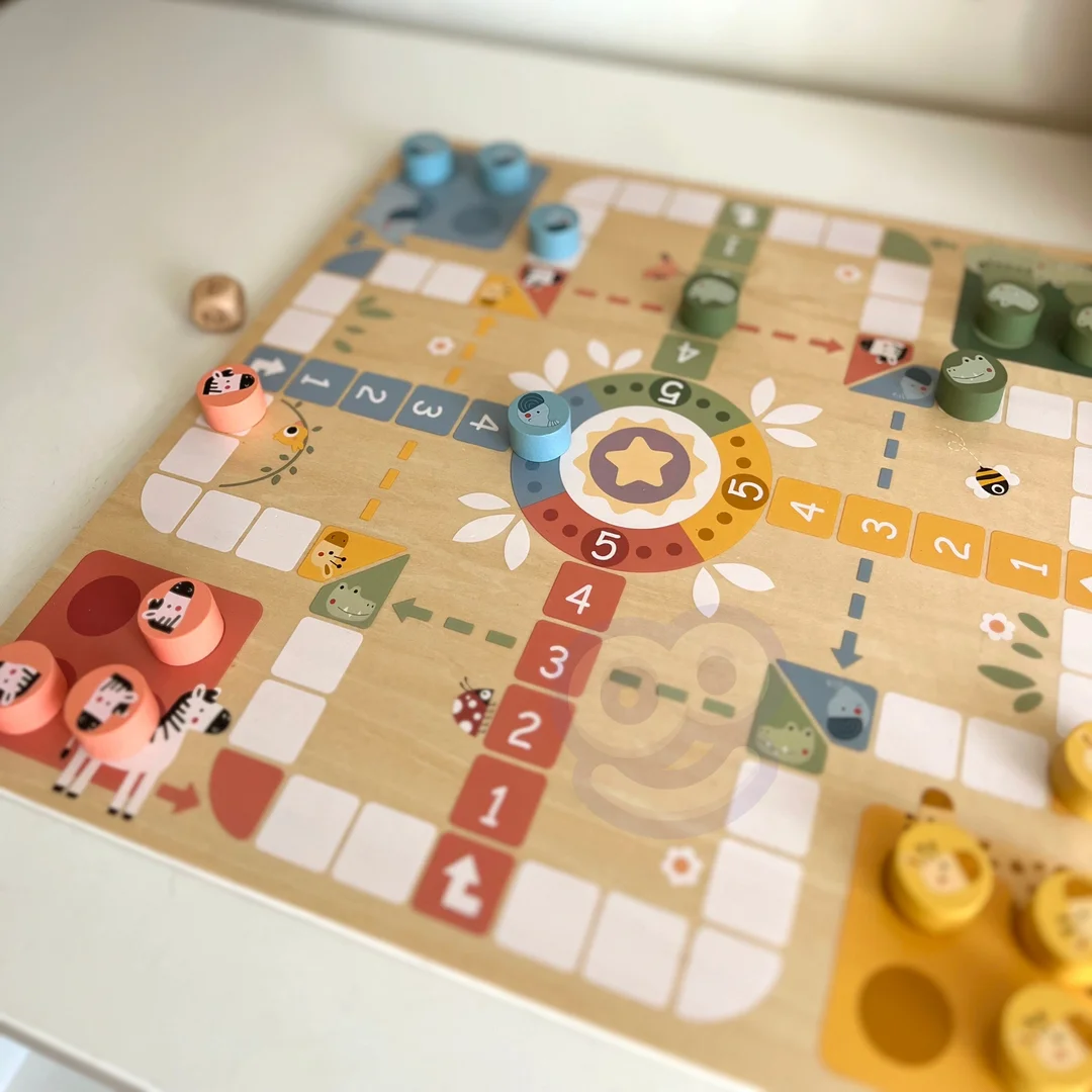 WOOPIE GREEN Gry Planszowe Ludo Chińczyk Węże i Drabiny