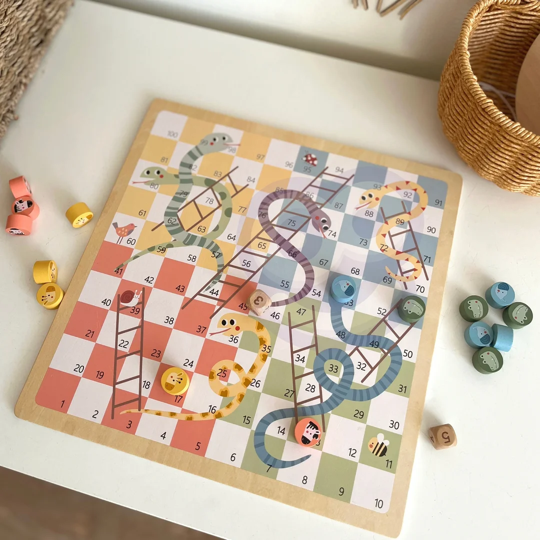 WOOPIE GREEN Gry Planszowe Ludo Chińczyk Węże i Drabiny