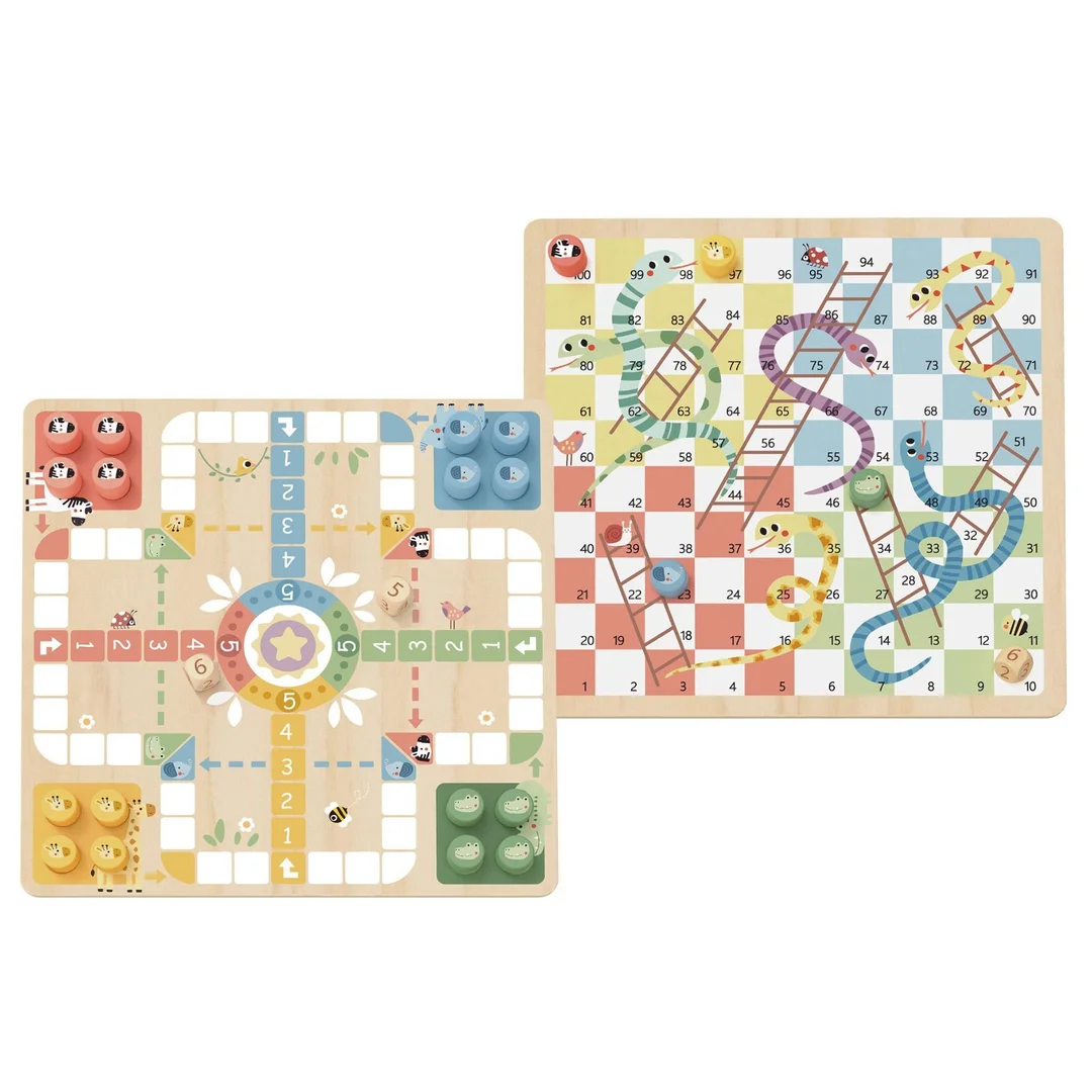 WOOPIE GREEN Gry Planszowe Ludo Chińczyk Węże i Drabiny