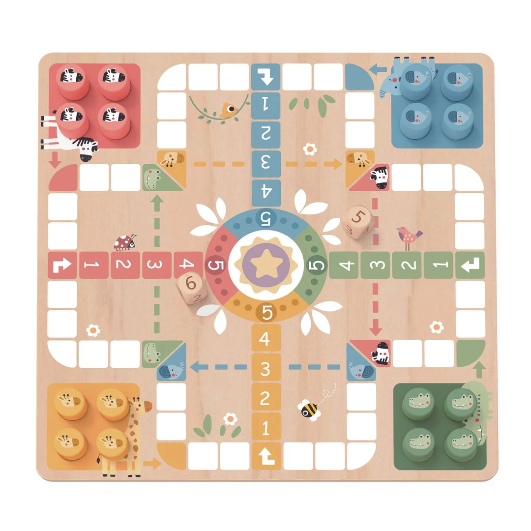 WOOPIE GREEN Gry Planszowe Ludo Chińczyk Węże i Drabiny