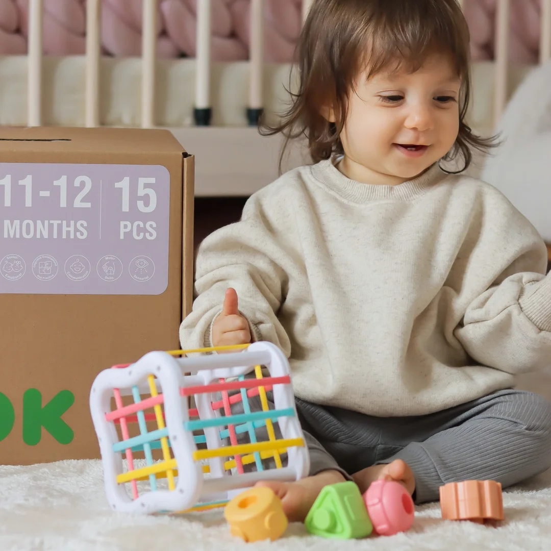 WOOPIE GREEN Pudełko Montessori Edukacujny FSC