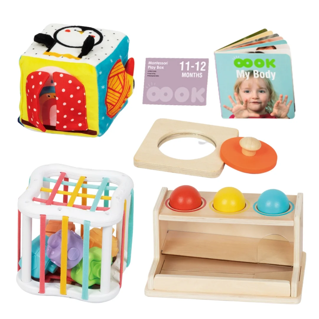 WOOPIE GREEN Pudełko Montessori Edukacujny FSC