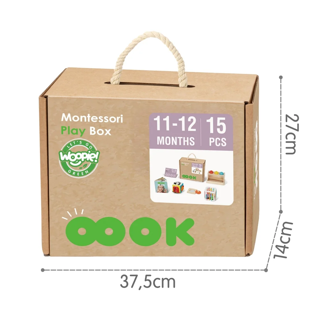 WOOPIE GREEN Pudełko Montessori Edukacujny FSC