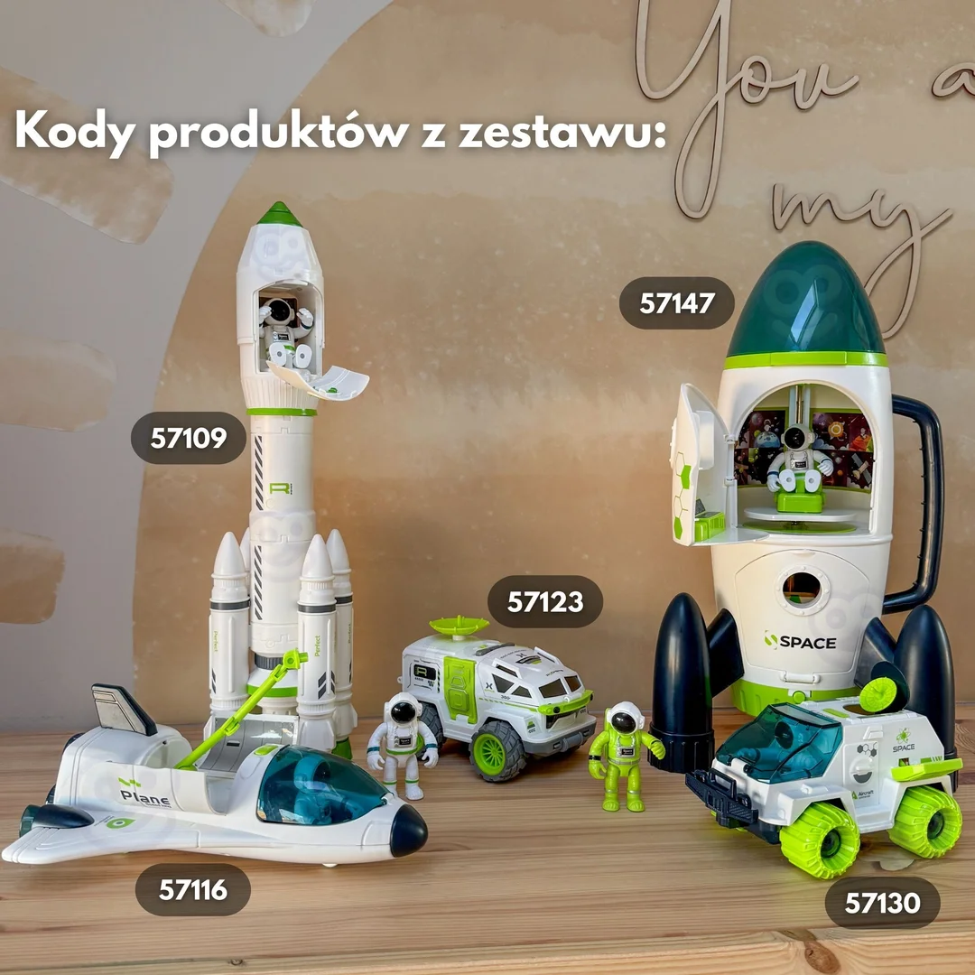 WOOPIE Interaktywny Prom Kosmiczny Rakieta Space Set