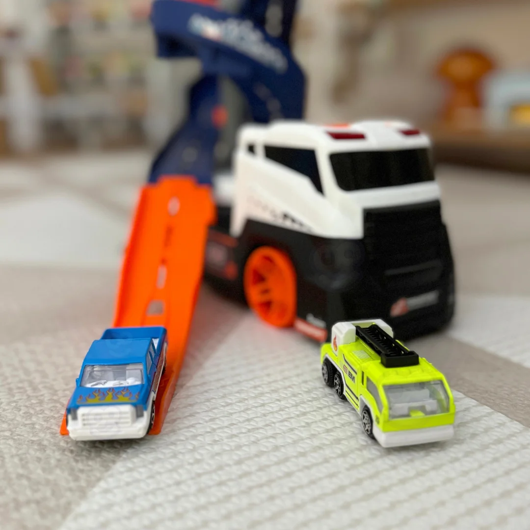 Woopie Parking Garaż Tor Transporter Ciężarówka Tir Laweta Auta XL