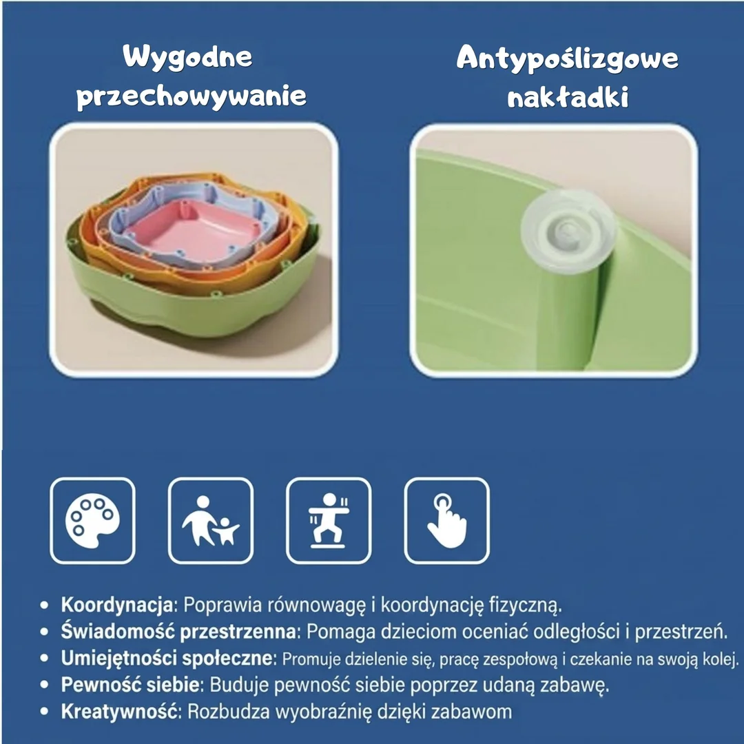 WOOPIE Kamienie Sensoryczne do Balansowania