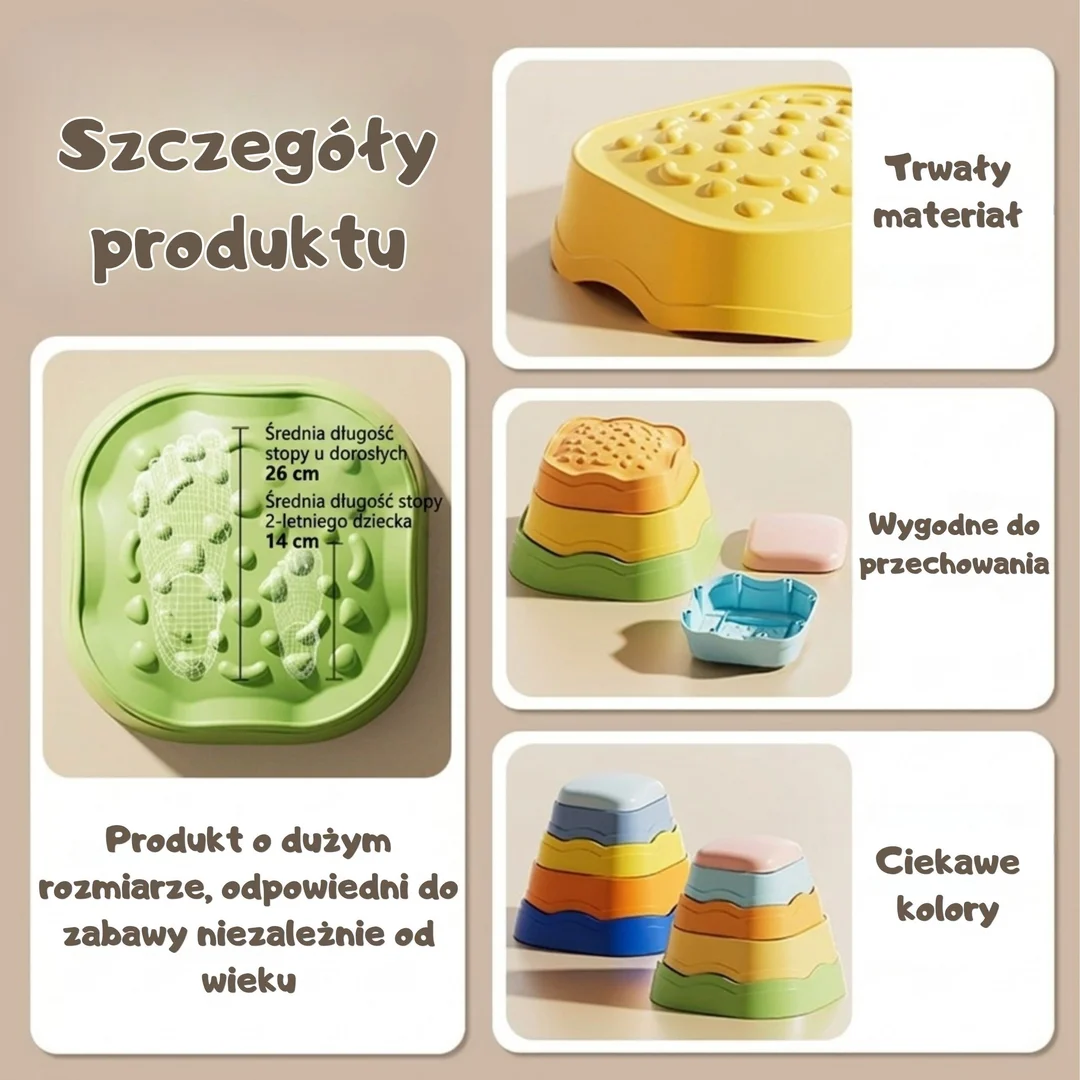 WOOPIE Kamienie Sensoryczne do Balansowania