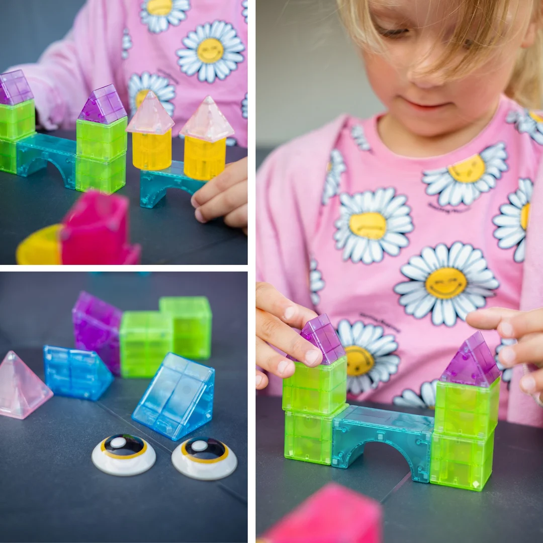 WOOPIE Klocki Magnetyczne M Block Kreatywne Edukacyjne
