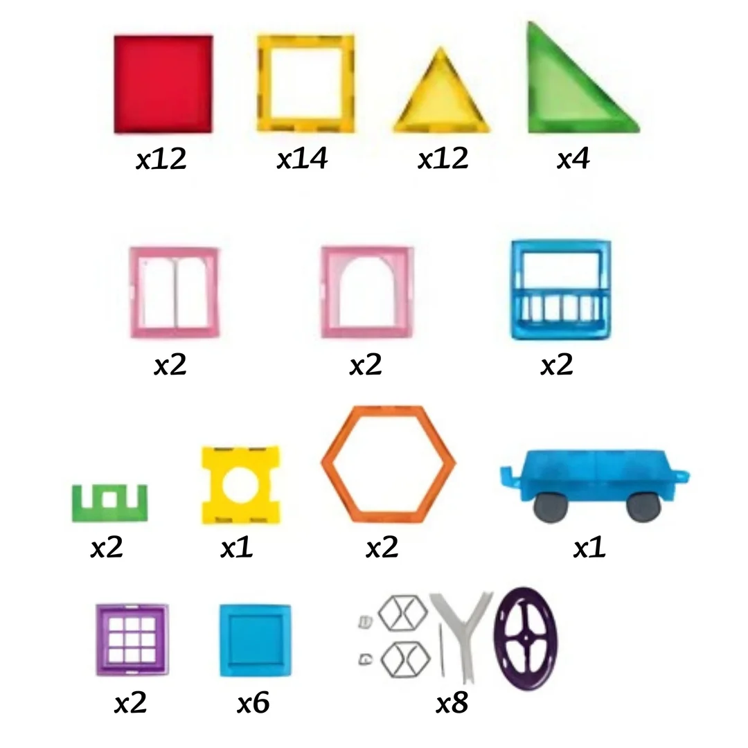 WOOPIE Klocki Magnetyczne Edukacyjne Panele Dla Dzieci