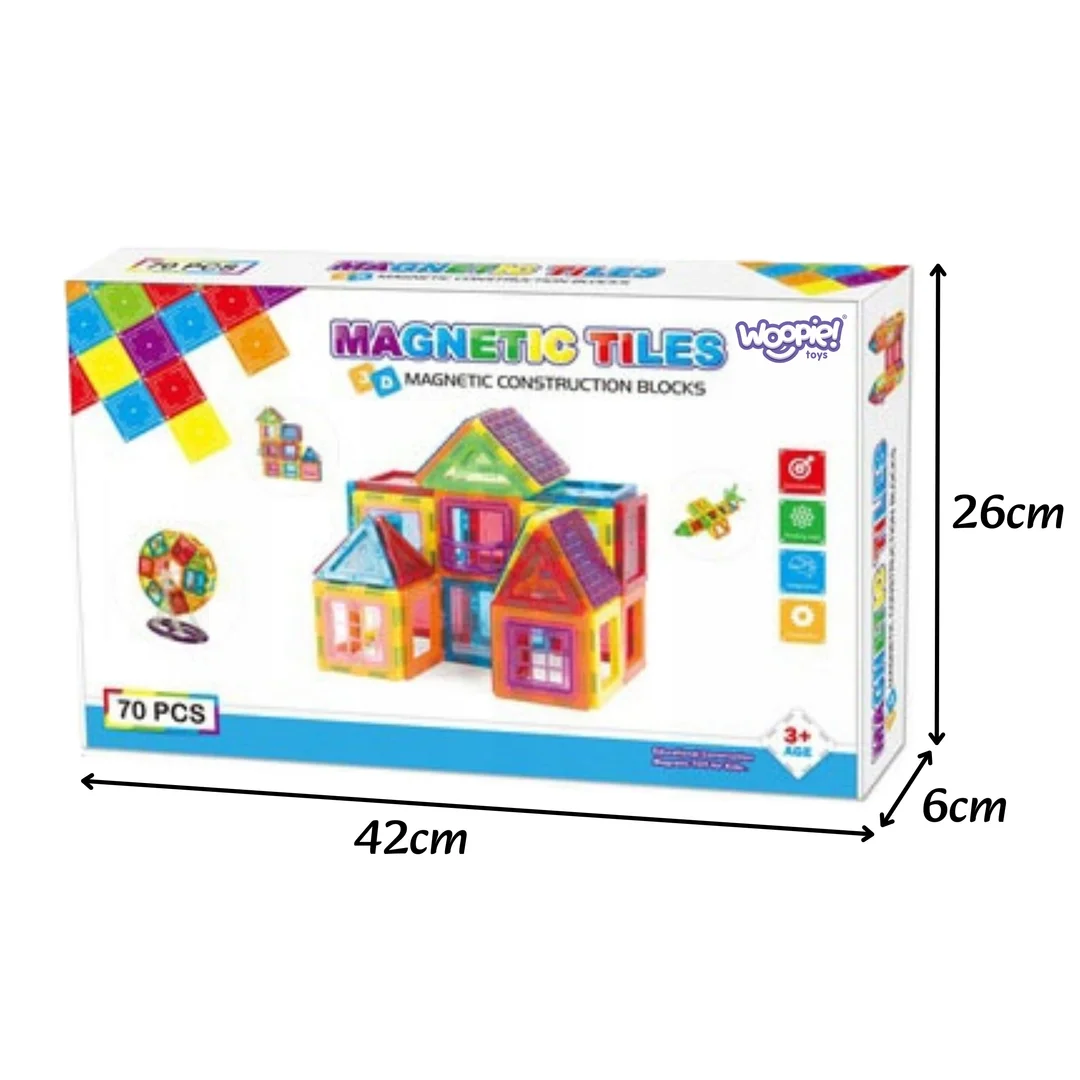 WOOPIE Klocki Magnetyczne Edukacyjne Panele Dla Dzieci