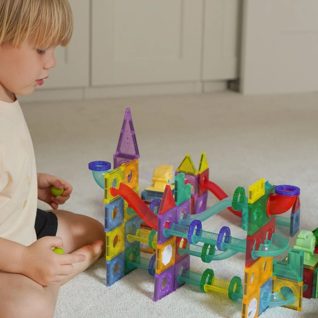 WOOPIE Klocki Magnetyczne Konstrukcyjne Zestaw Edukacyjny Tor