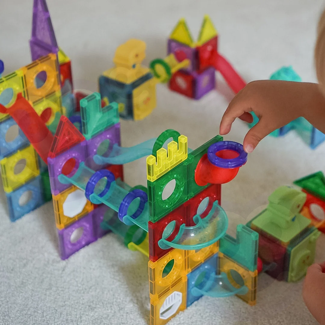 WOOPIE Klocki Magnetyczne Konstrukcyjne Zestaw Edukacyjny Tor