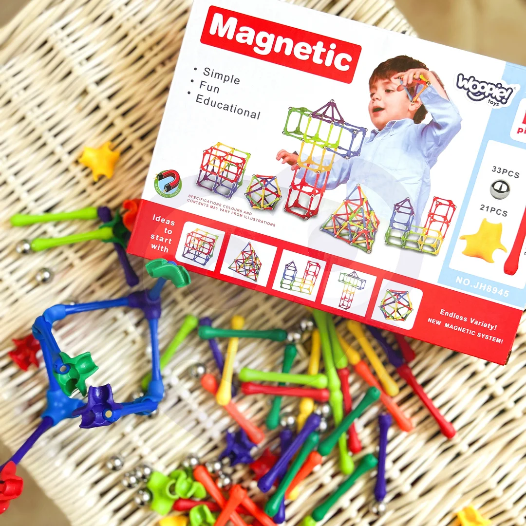 WOOPIE Klocki Magnetyczne Konstrukcyjne Układanka Kreatywna