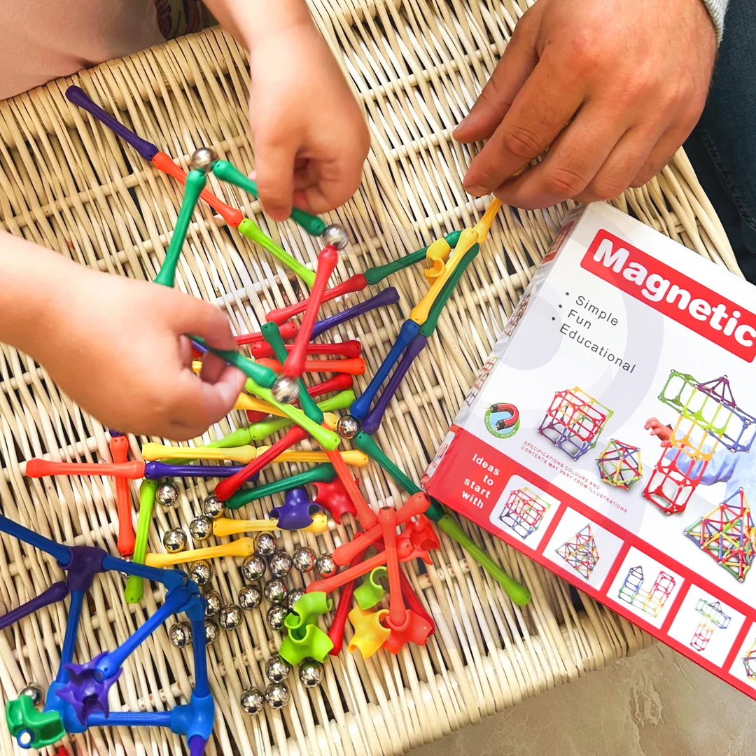 WOOPIE Klocki Magnetyczne Konstrukcyjne Układanka Kreatywna