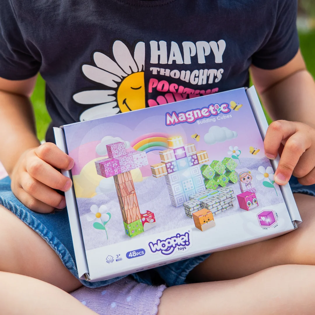 Woopie Klocki Magnetyczne Montessori Edukacyjna Układanka